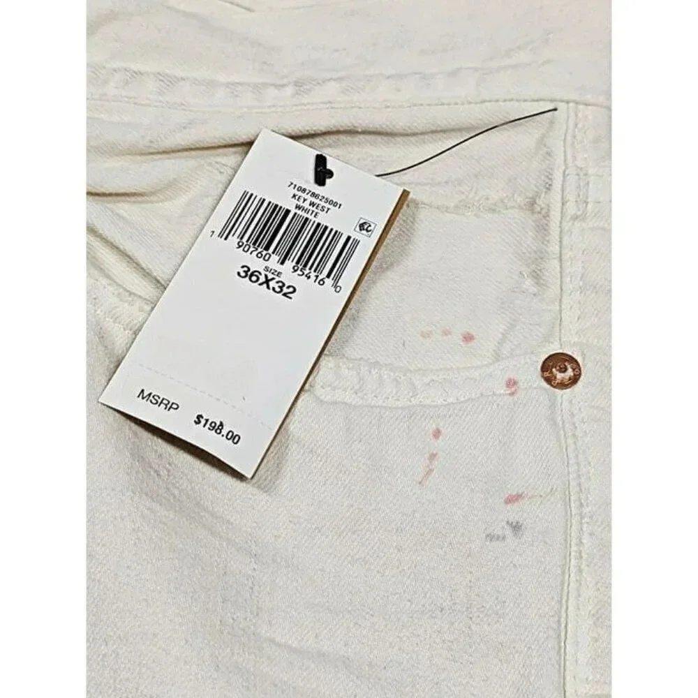 Polo Ralph Lauren Men's Sullivan Slim Distressed Jean White Size 36 (MSRP $198)
